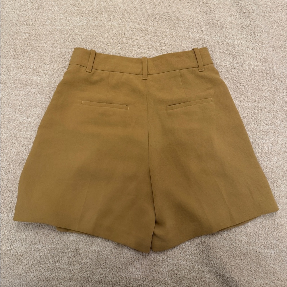 Aritzia The Effortless Short Wilfred High Waist Tan Shorts - Picture 2 of 4